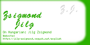 zsigmond jilg business card